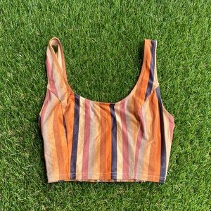 Striped crop top